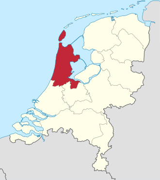 Kaart van Noord-Holland met het rijgebied van onze monteurs