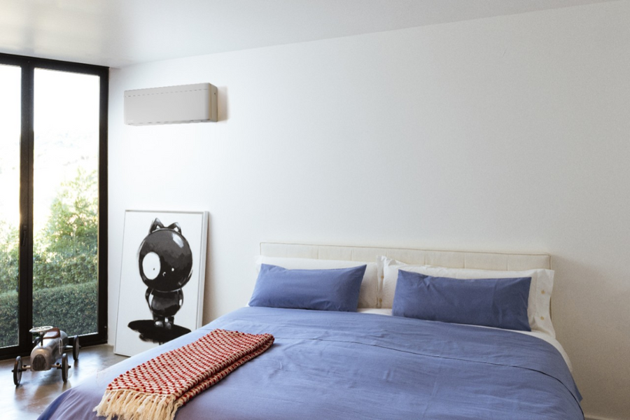 Daikin Stylish binnenunit in een slaapkamer