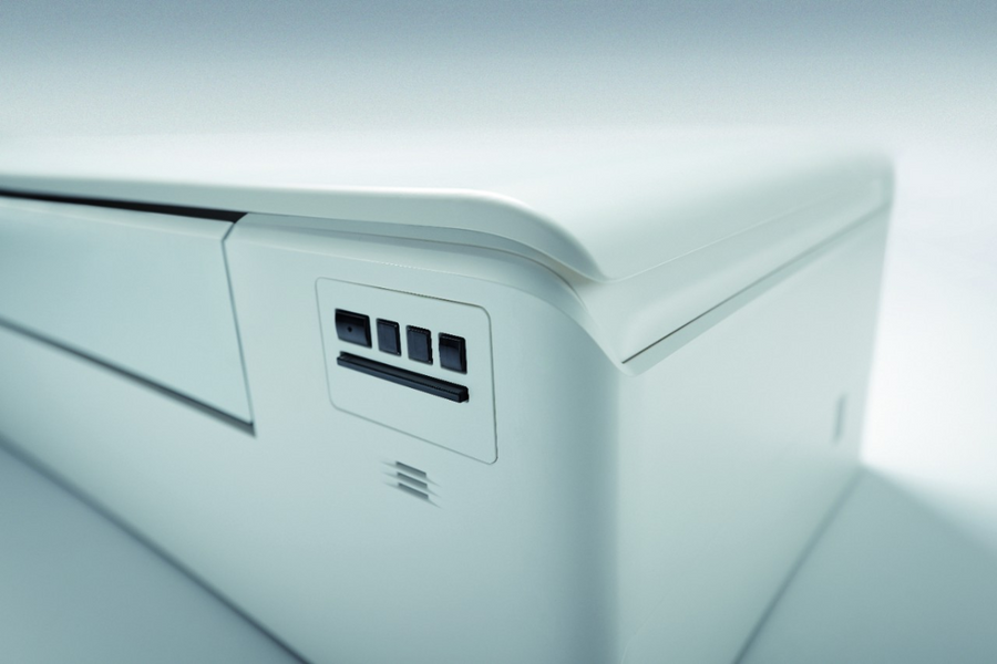 Daikin Stylish, close-up van het display aan de zijkant