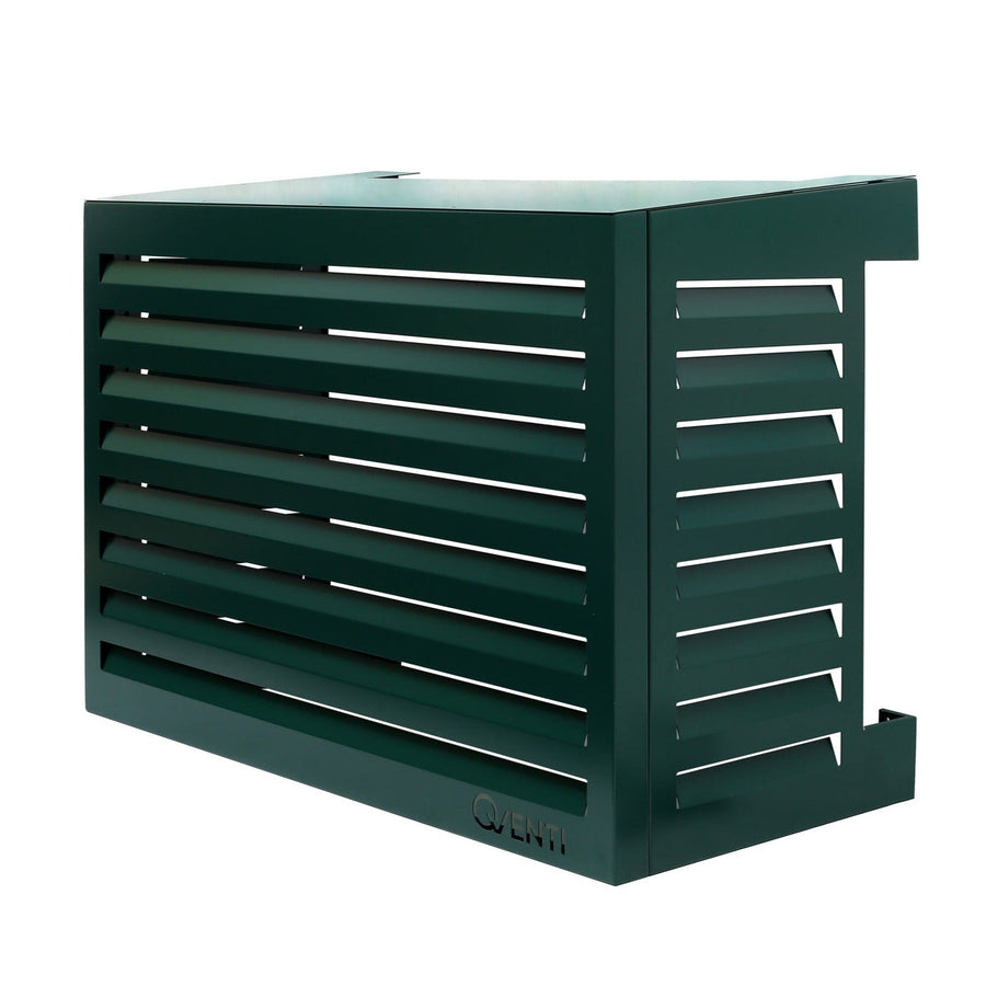 Qventi airco-omkasting 100 in groen, schuin van voren